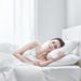 Kasentex Triple Layer Plush Down Bed Pillow Down & Feathers/100% Cotton in White | 20 H x 36 W in | Wayfair KAS19001-K