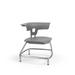 KI Furniture Ruckus Chair in Gray/Blue | 35 H x 28 W x 36 D in | Wayfair RKU100H15NB-NFR-PGR-CH-GPL