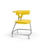 KI Furniture Ruckus 30" Classroom Chair Plastic/Metal in Green/Yellow | 40 H x 28 W x 36 D in | Wayfair RKU100H18NB-NFR-PRK-CH-GPL