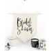 The Cotton & Canvas Co. Bridal Shower Hanging Wedding Party Decor Fabric | 14 H x 10 W x 0.1 D in | Wayfair 412282