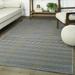 Gray/White 94 x 0.2 in Area Rug - Longshore Tides Sinclair Striped Power Loom Cream/Gray Area Rug Polypropylene | 94 W x 0.2 D in | Wayfair