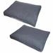 Touchdog 'Hushky' Water-Resistant Premium Rectangular Raised Dog Pillow Polyester in Gray | 2.8 H x 23.6 W x 17.7 D in | Wayfair PB78CGSM