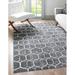 White 118 x 0.5 in Area Rug - George Oliver Jabrayah Power Loom Gray/Ivory Rug Polyester | 118 W x 0.5 D in | Wayfair
