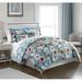 Bay Isle Home™ Gonsalez Reversible Comforter Set Polyester/Polyfill/Microfiber in Blue/Pink/Yellow | Twin | Wayfair