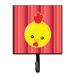 Harriet Bee Krystian Chicken Face Wall Key Organizer w/ Key Hooks Metal in Red/Yellow | 5.75 H x 4.25 W x 1.25 D in | Wayfair