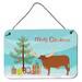 The Holiday Aisle® Jersey Cow Christmas Hanging Prints Decorative Accent Metal | 8 H x 12 W x 0.03 D in | Wayfair 8A873E28C9B54AB5A0FDC4C819CDA66D