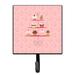 Winston Porter Sermin Cupcakes 3 Tier Wall Key Organizer w/ Key Hooks Metal in Pink | 5.75 H x 4.25 W x 1.25 D in | Wayfair
