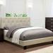 Winston Porter Glenboro Tufted Platform Bed Upholstered/Polyester in Gray/White | 44 H x 79.75 W x 86 D in | Wayfair