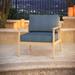 Andover Mills™ Outdoor Sunbrella® Seat/Back Cushion in Gray/Blue/Black | 5 H x 28.5 W in | Wayfair F6ED9C8FC7A14F71AB826D098E0454FC