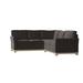 Black Reclining Sectional - Wildon Home® Bevins 108" Wide Cotton Corner Sectional | 40 H x 108 W x 96 D in | Wayfair