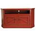 Rosalind Wheeler Blenheim Solid Wood Corner TV Stand for TVs up to 58" Wood in Red | 27 H in | Wayfair D4DB2CA3F9584C089B5D10EFAC04D730