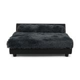 Tucker Murphy Pet™ Adalyn Dog Sofa Faux Leather/Polyester/Memory Foam in Gray | 16 H x 26 W x 24 D in | Wayfair B23189FF202143ACB78B0C9E2E78AC24
