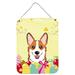 The Holiday Aisle® Papillon Easter Egg Hunt Hanging Prints Wall Décor Metal in Gray/Yellow | 12 H x 16 W x 0.03 D in | Wayfair