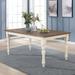 Ophelia & Co. Cierra Dining Table Wood in Brown/White | 30 H x 68 W x 38 D in | Wayfair B4833DF5D9C3452EAD5BC338A3C6B62A