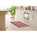 White 36 W in Kitchen Mat - Bungalow Rose Red/Pink/Ivory Area Rug Synthetics | Wayfair E1DEA80789A649F49AE4DF12FB848455