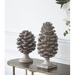 Canora Grey Lawley Pine Cone Table Décor Sculpture Resin in Gray | 10.6 H x 6.7 W x 6.9 D in | Wayfair C18070C88A424ACE9F3986D559BB59AA