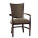 Fairfield Chair Garland Arm Chair Wood/Upholstered/Fabric in Brown | 39 H x 23.5 W x 24.5 D in | Wayfair 8747-04_ 8789 06_ Espresso