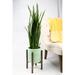 Latitude Run® Jayzeon Pot Planter Wood/Ceramic in Green/Black | 13.4 H x 10.5 W x 10.5 D in | Wayfair 2702D000951D492BAA12E05C9F44E97F