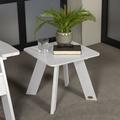 AllModern Byrnes Plastic Outdoor Side Table Plastic in White | 15.8 H x 17.8 W x 17.8 D in | Wayfair CDE6C77AC96B43D3991423171DEB64DF