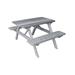 Gracie Oaks Amedee Wooden Outdoor Picnic Table Wood in Gray | 60" W x 44" L x 30" H | Wayfair A9116EFB34A2413EB04FFE1BFAC9AED0