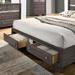 Everly Quinn Zigler Storage Platform Bed Metal in Gray | 50.25 H x 63.38 W x 83.13 D in | Wayfair 785BE7922D2F41E39F16721C6FE33348