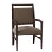 Fairfield Chair Preston King Louis Back Arm Chair Wood/Upholstered in Brown | 38 H x 23.5 W x 23.5 D in | Wayfair 8700-04_ 8789 07_ Espresso