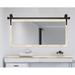 Gracie Oaks Gouin Modern Farmhouse Vanity Mirror | 30 H x 55 W x 1 D in | Wayfair 496B9E625AFB4FF2B0BA9422041E5EA9