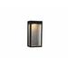 Latitude Run® 12" H Integrated LED Outdoor Wall Lantern Aluminum/Metal in Black | 12 H x 6 W x 4 D in | Wayfair 4B1D60D677C94437A8817F74988D0D1C