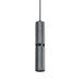 Everly Quinn 1 - Light Unique/Statement Cylinder Pendant, Metal in Gray | 13 H x 3 W x 1 D in | Wayfair 3EA0276BCF604A06BBB301AC09E63803