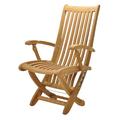 Rosecliff Heights Mastropietro Folding Teak Patio Dining Chair Wood in Brown | 40.5 H x 19 W x 28 D in | Wayfair 9A8544B270284CF5AAFB6BD317C39694