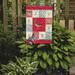Caroline's Treasures Finch Swedish Love 2-Sided Polyester 15 x 12 in. Garden Flag in Brown/Red | 15 H x 11.5 W in | Wayfair CK5511GF