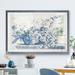 Charlton Home® 'Navy Basket of Flowers II' by Paul Cezanne - Picture Frame Painting Print Canvas in Blue | 18 H x 24 W x 1.25 D in | Wayfair