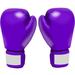 Ebern Designs Boxing Gloves Home Gym Wall Decal Vinyl in White/Indigo | 36 H x 23 W in | Wayfair A5878A7005B44A40AAABB37B62D8864C