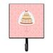 Harriet Bee Amaranthine Decorative Cake 3 Tier Wall Key Organizer w/ Key Hooks Metal in Pink | 5.75 H x 4.25 W x 1.25 D in | Wayfair