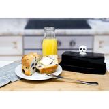 The Holiday Aisle® Ruislip Skull Coffin Butter Dish All Ceramic in Black | 3.8 H x 6.41 W in | Wayfair FDA449A657EB4384888B4B68BABF0DDF