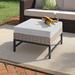 Andover Mills™ Hesse Outdoor Ottoman w/ Cushion Metal/Wicker/Rattan | 13.3 H x 23.6 W x 23.6 D in | Wayfair A80E1F497B894DE8BF5D3C1AEC3D3407