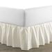 Laura Ashley Ruffled Solid Bed Skirt Cotton in White | 60 W x 80 D in | Wayfair 213145