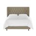 Birch Lane™ Mai Tufted Standard Bed Metal/Polyester | 55 H x 44 W x 80 D in | Wayfair B405102689F545DC9B196B47E2949B8A