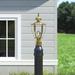 Lark Manor™ Arelene 1 -Light 16.5" H Hardwired Lantern Head Brass/Metal in Yellow | 16.5 H x 7 W x 7 D in | Wayfair