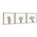 Harriet Bee Mary-Jo Mugshot 3- Piece Set Framed Art Paper, Solid Wood in Brown/White | 18 H x 18 W x 1.5 D in | Wayfair