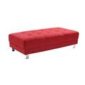 Glory Furniture Milan 57" Wide Tufted Rectangle Standard Ottoman, Wood | 16 H x 57 W x 28 D in | Wayfair G446-O