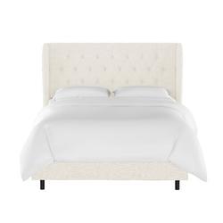 Birch Lane™ Mai Tufted Standard Bed Polyester/Metal | 55 H x 44 W x 80 D in | Wayfair 7CF1957DACA8496593F1355579814F7A