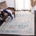 Blue/Yellow 79 x 0.35 in Indoor Area Rug - World Menagerie Qulin Oriental Blue/Gold Area Rug Polypropylene | 79 W x 0.35 D in | Wayfair