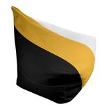 East Urban Home Pittsburgh Standard Classic Bean Bag Polyester/Fade Resistant in Black/Yellow | 42 H x 38 W x 31 D in | Wayfair