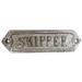 Gracie Oaks Plated Sign "Skipper" Wall Décor Metal in Gray | 1.5 H x 0.25 W x 5.25 D in | Wayfair 40724547E5B94F908290D081D42C180E