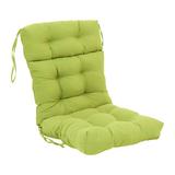 Latitude Run® Twill Indoor Seat/Back Cushion Polyester/Cotton Blend in Green/Brown | 5 H x 22 W x 21 D in | Outdoor Furniture | Wayfair