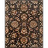 Black 96 x 0.5 in Area Rug - Charlton Home® Hamill Floral Handmade Tufted Wool Area Rug Wool | 96 W x 0.5 D in | Wayfair