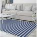 Blue/Navy 108 x 0.08 in Area Rug - Gracie Oaks Winslet Plaid Navy/Blue Area Rug Polyester | 108 W x 0.08 D in | Wayfair