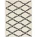 White 24 x 0.63 in Area Rug - Winston Porter Carolene Geometric Handmade Tufted Wool Ivory/Black Area Rug Wool | 24 W x 0.63 D in | Wayfair