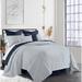 Latitude Run® Acampo Comforter Set Polyester/Polyfill/Cotton Percale in Blue/Navy | Cal. King Comforter + 2 Shams + 2 Throw Pillows | Wayfair